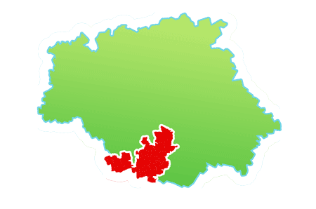 carte de la communauté de communes dans le Gers