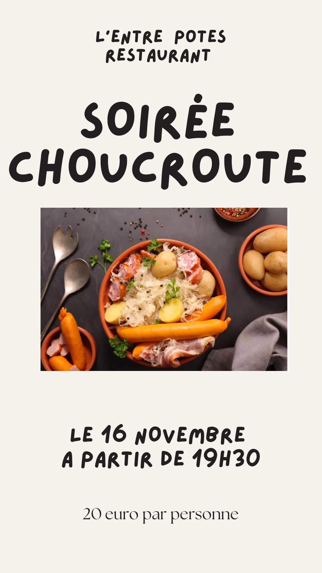 Soirée choucroute à Viozan
