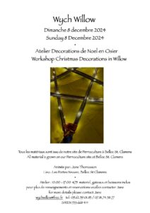 Atelier décorations de Noël en osier à Belloc-Saint-Clamens