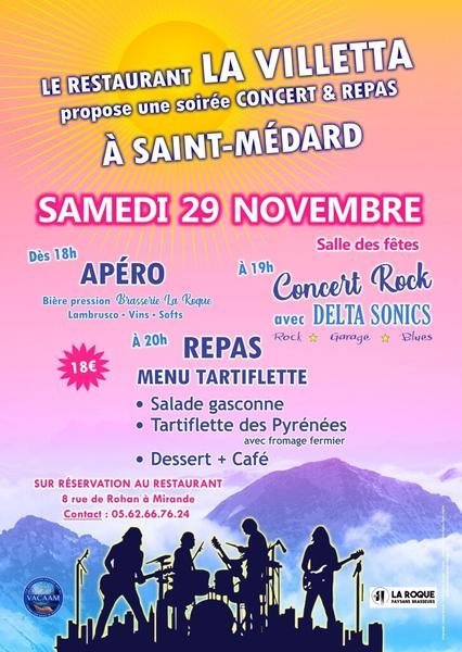 Soirée concert et repas