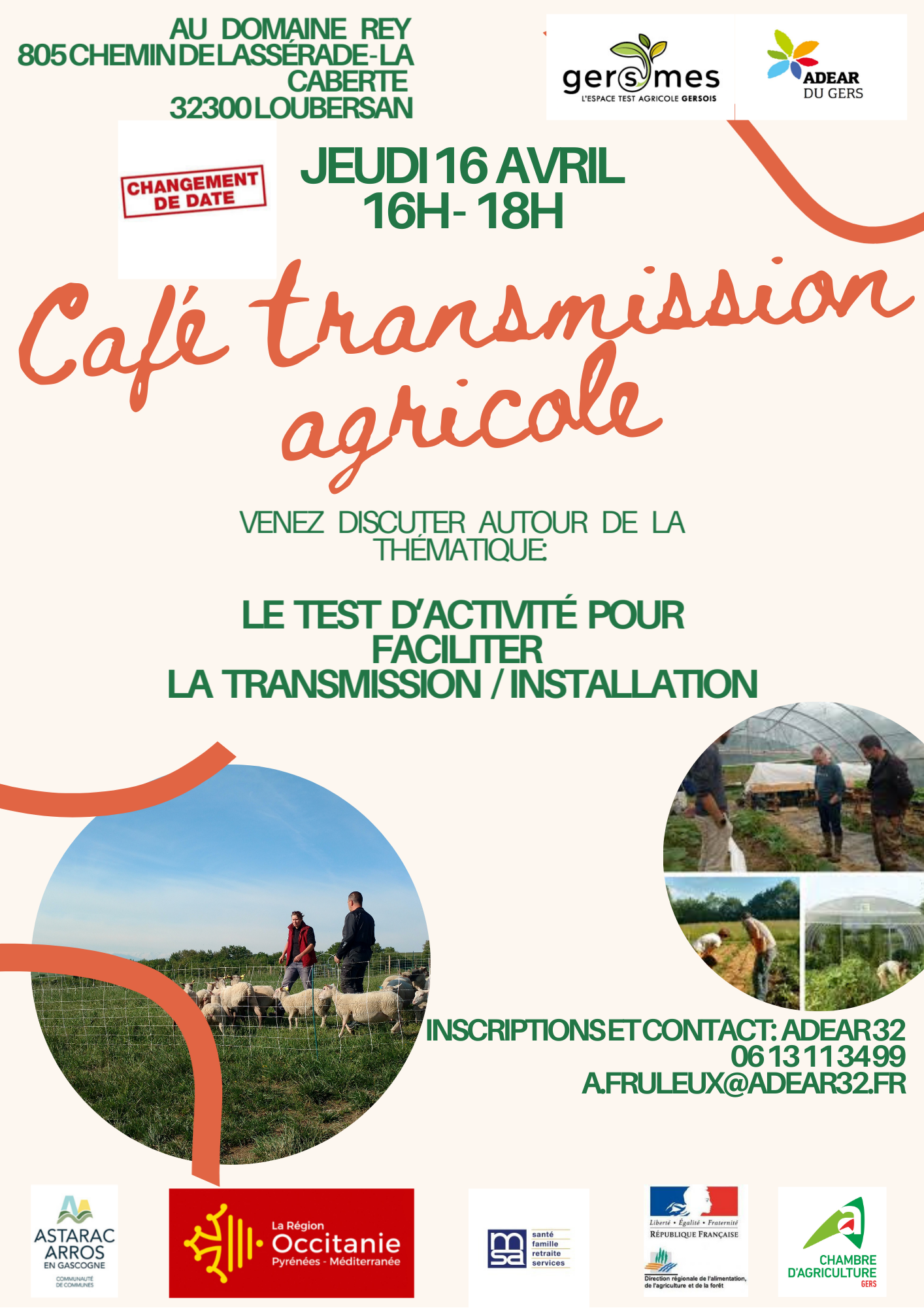 CAFÉ TRANSMISSION AGRICOLE (ADEAR 32)