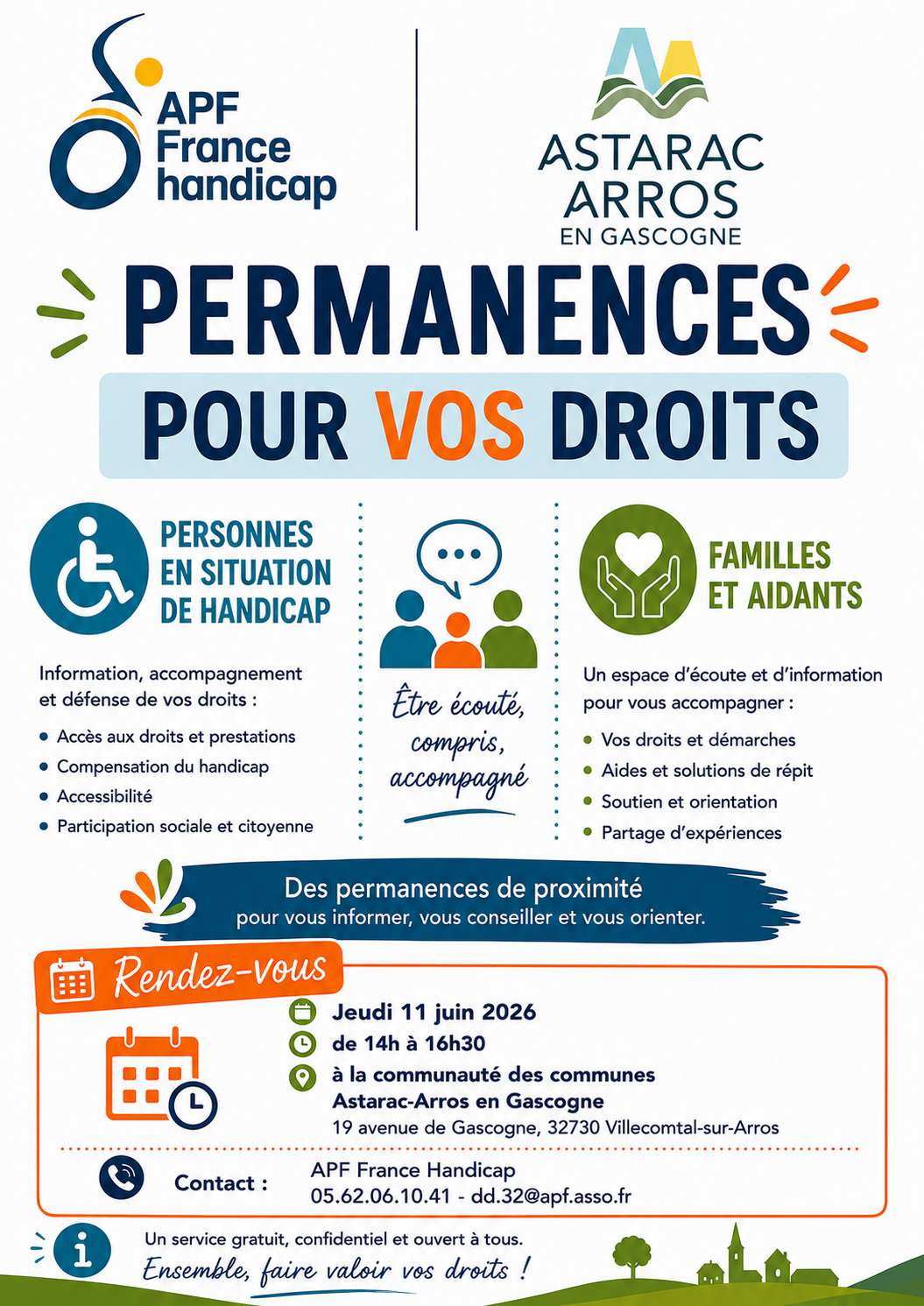 Permanence d&rsquo;APF-France Handicap