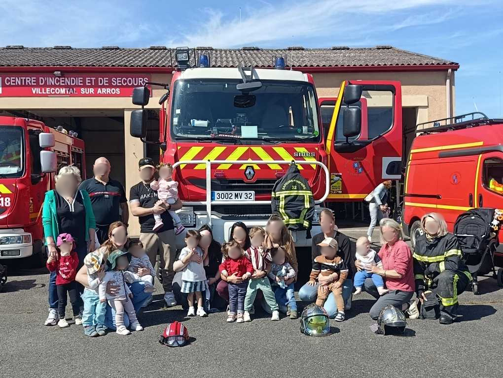 Visite de la caserne les pompiers 