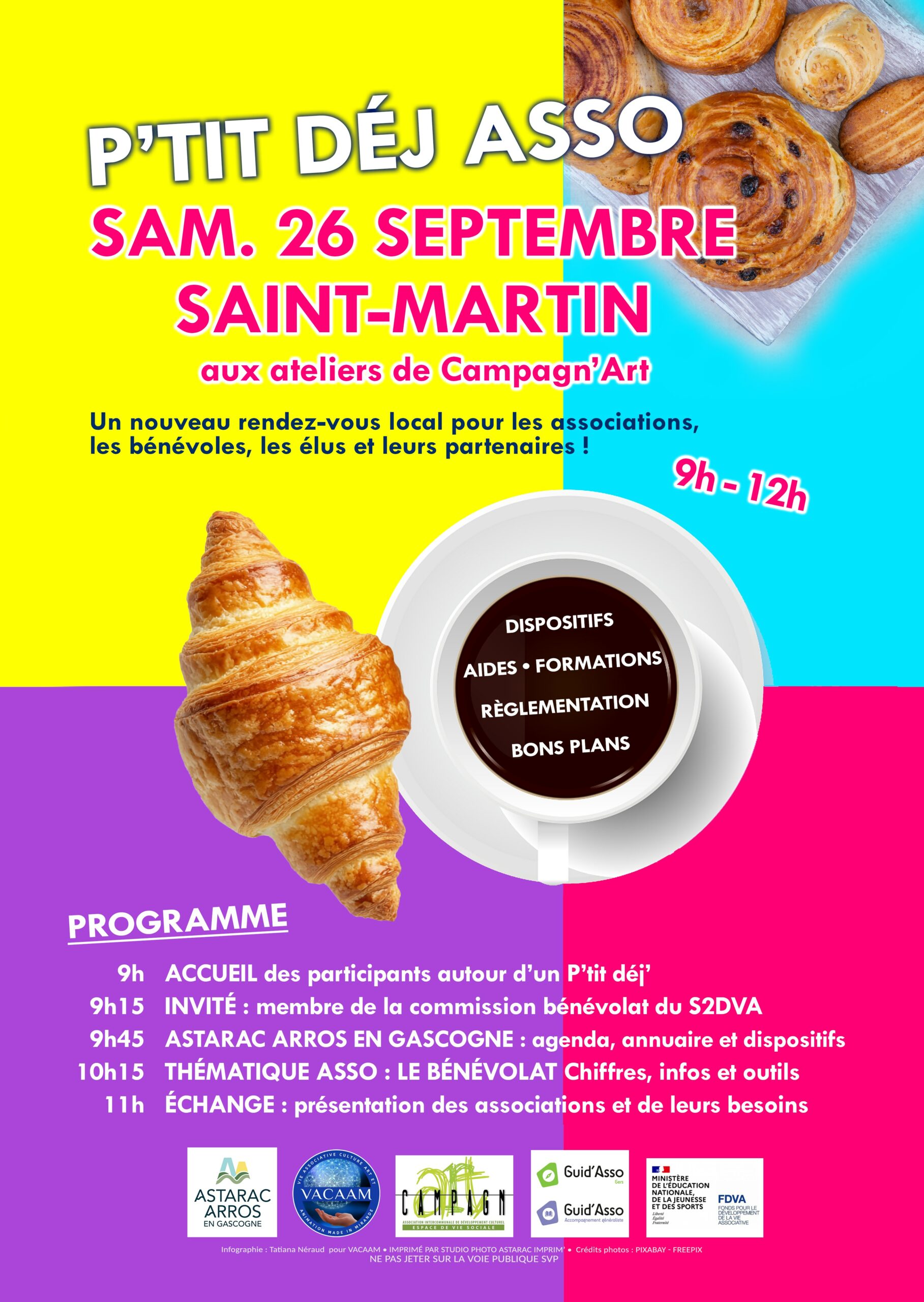 P&rsquo;tit déj&rsquo; aux associations
